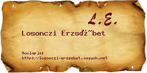 Losonczi Erzsébet névjegykártya